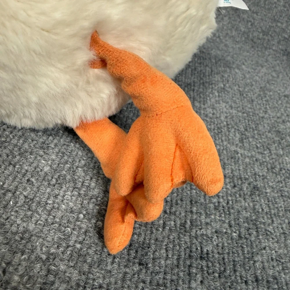 Jellycat Featherful Swan‎ White Orange Stuffed Animal Plush Toys